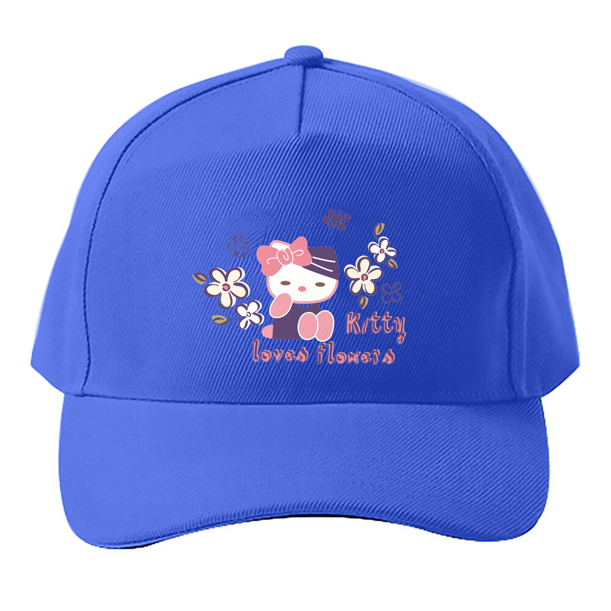（画像用） Hello Kitty ハローキティ ベースボールキャップ 綿100％ 男女兼用 帽子 スポーツ